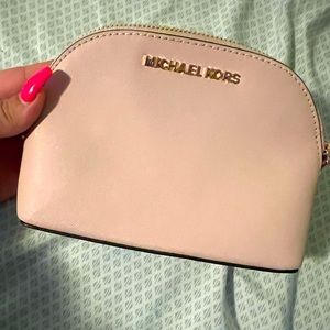 michael kors travel cosmetic bag, used once